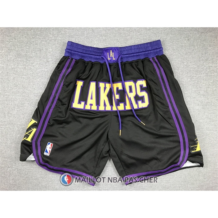 Short Los Angeles Lakers Ville Just Don 2023-24 Noir
